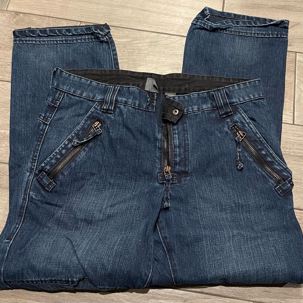 Armani Exchange Men's Blue Jeans with Zipper Pockets size 34reg